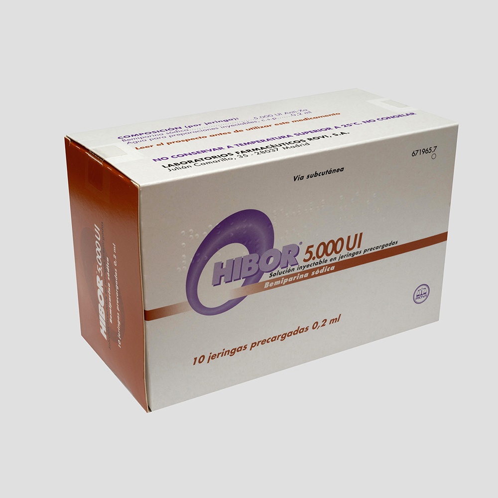 HIBOR 5.000 UI Anti-Xa / 0,2 ml SOLUÇÃO INJETÁVEL EM SERINGAS PREENCHIDAS