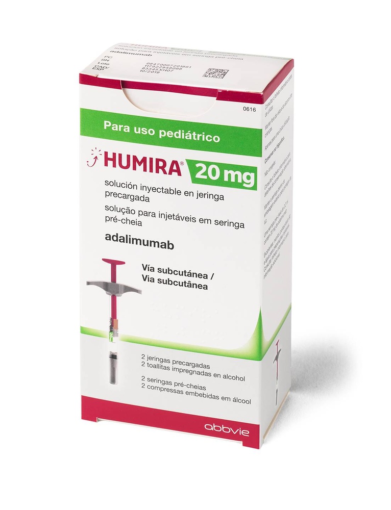 HUMIRA 20 mg SOLUÇÃO INJETÁVEL EM SERINGA PREENCHIDA