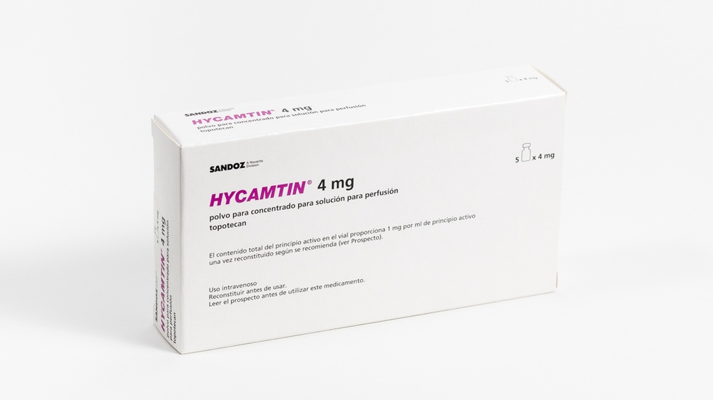 HYCAMTIN 4 mg PÓ CONCENTRADO PARA SOLUÇÃO PARA PERFUSÃO