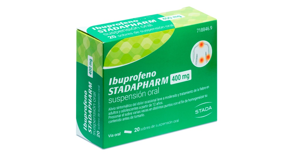 IBUPROFENO STADAPHARM 400 MG SUSPENSÃO ORAL