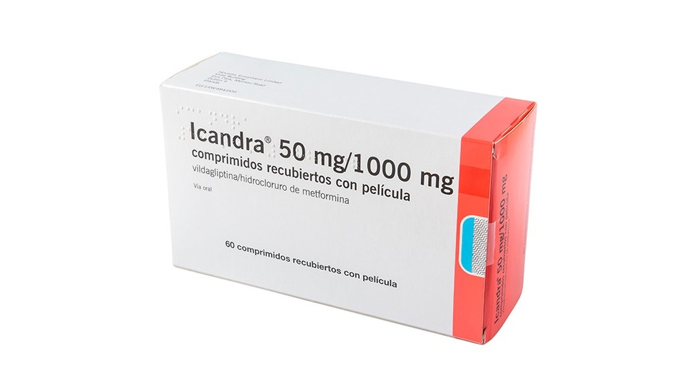 ICANDRA 50 mg/1000 mg COMPRIMIDOS REVESTIDOS POR PELÍCULA