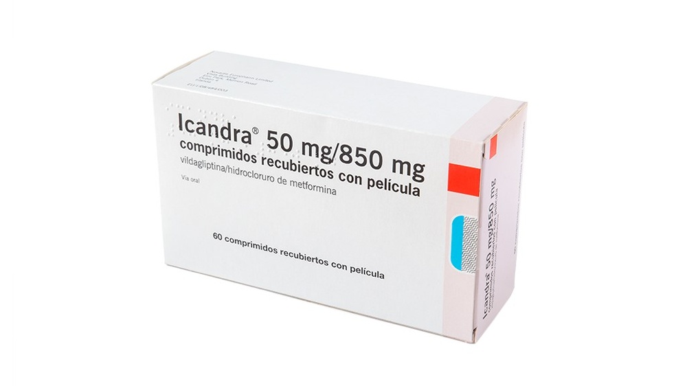 ICANDRA 50 mg/850 mg COMPRIMIDOS REVESTIDOS POR PELÍCULA