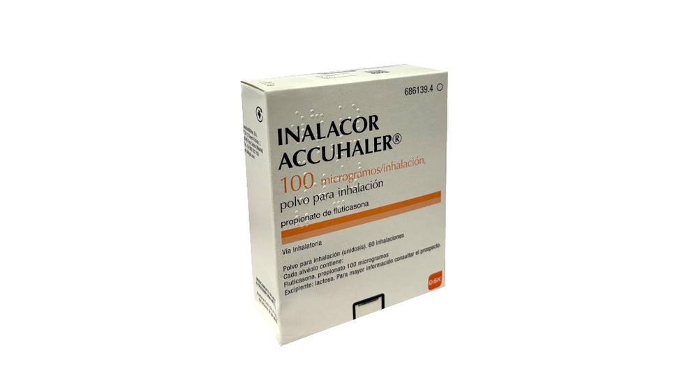 INALACOR ACCUHALER 100 microgramas/inalação, pó para inalação