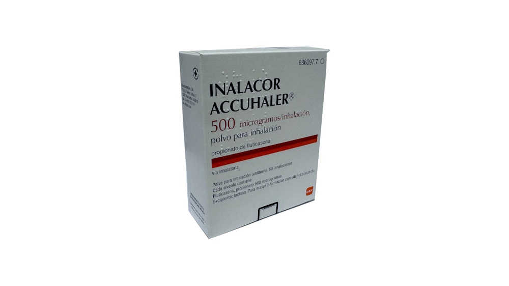 INALACOR ACCUHALER 500 microgramas/inalação pó para inalação