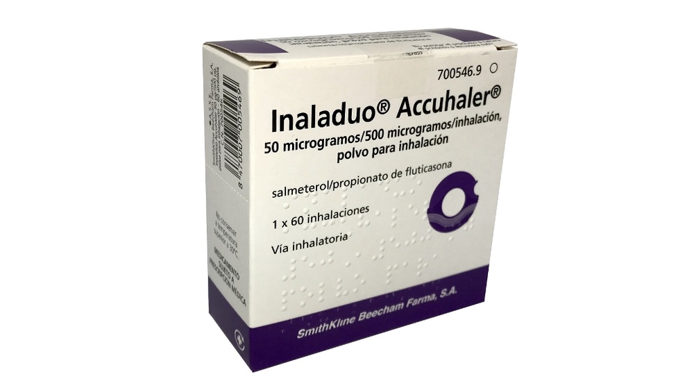 INALADUO ACCUHALER 50 microgramas/500 microgramas PÓ PARA INALAÇÃO
