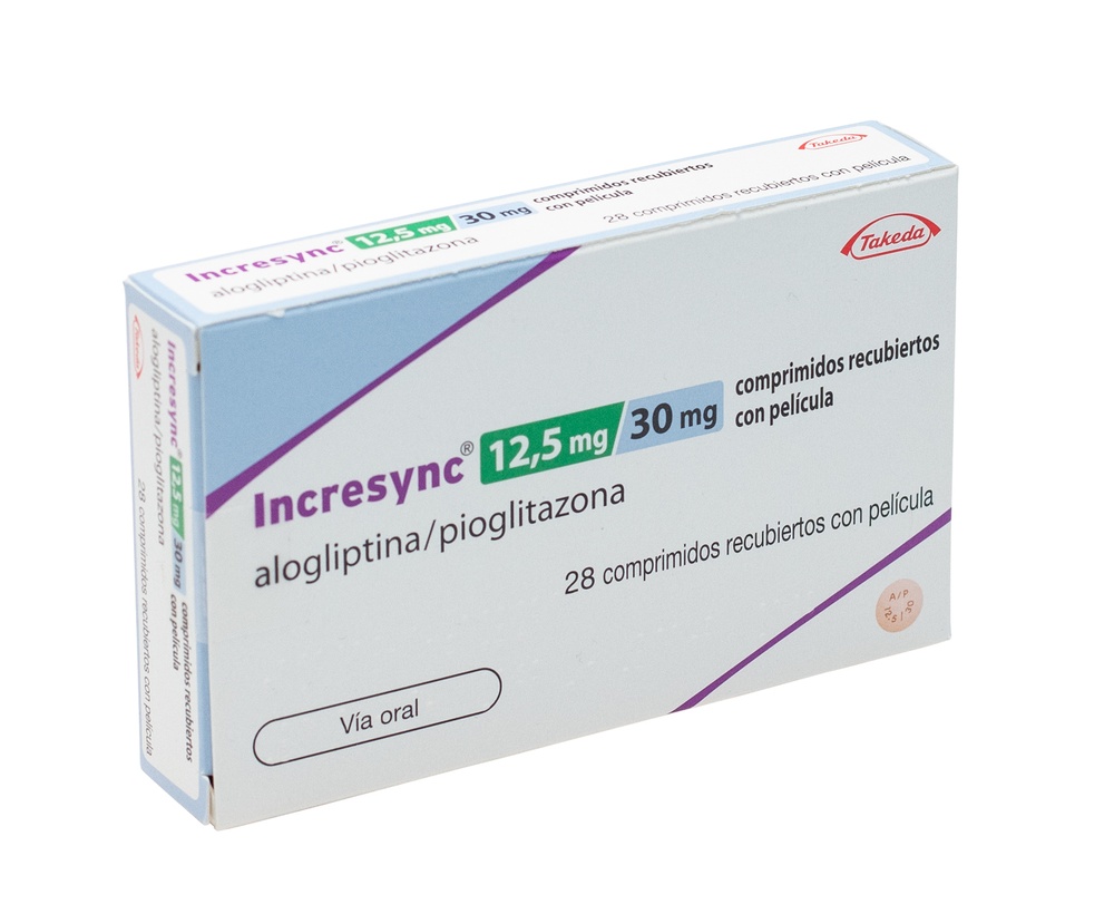 Incresync 12,5 mg/30 mg comprimidos revestidos por película