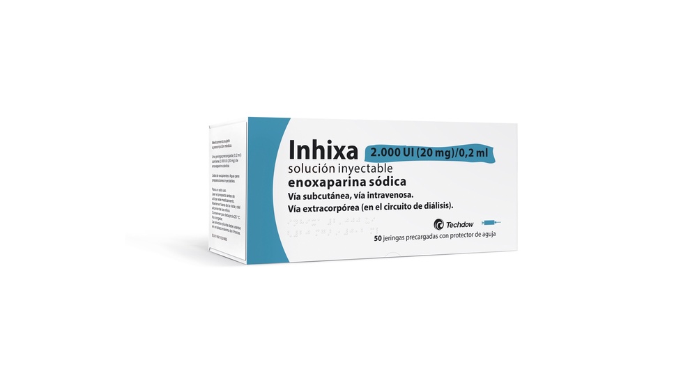 INIXA 2.000 UI (20 mg)/0,2 mL Solução Injetável