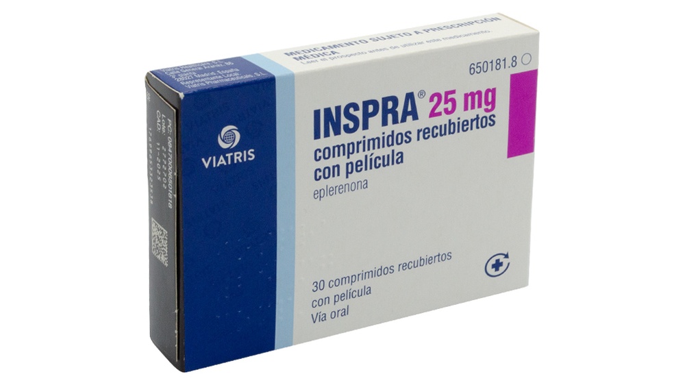 INSPRA 25 mg COMPRIMIDOS REVESTIDOS POR PELÍCULA