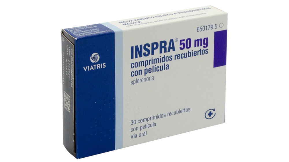 INSPRA 50 mg COMPRIMIDOS REVESTIDOS POR PELÍCULA