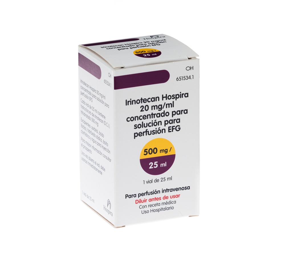 IRINOTECANO HOSPIRA 20 mg/ml CONCENTRADO PARA SOLUÇÃO PARA PERFUSÃO