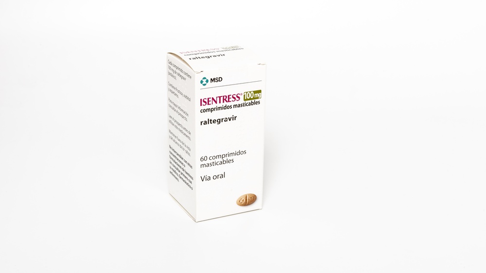 ISENTRESS 100 MG COMPRIMIDOS MASTIGÁVEIS