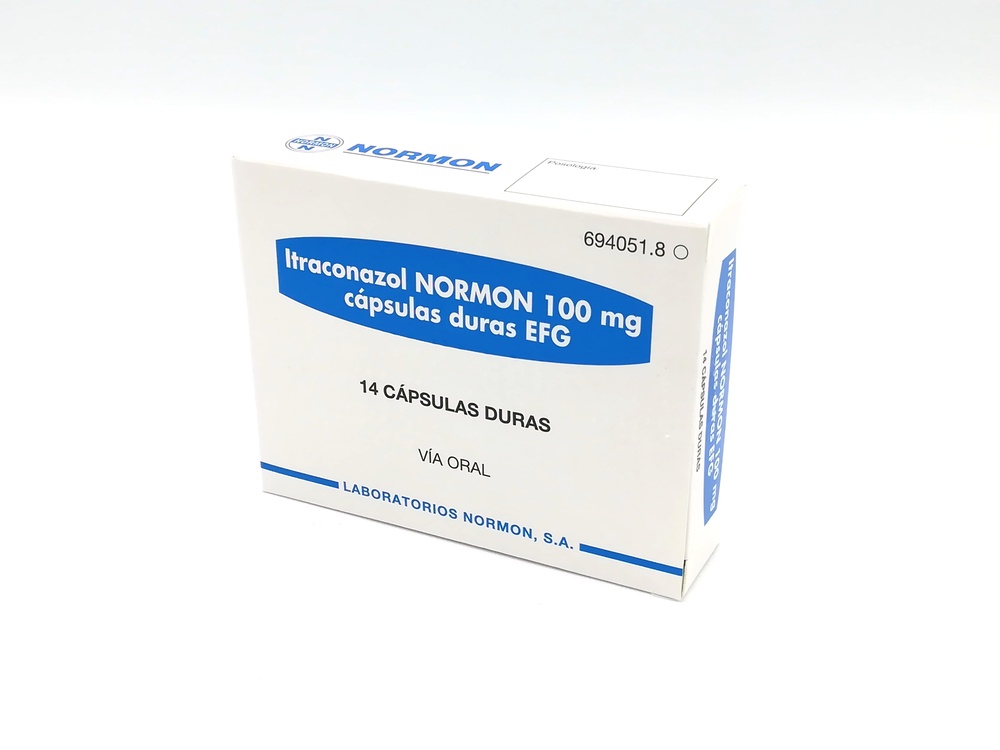 ITRACONAZOL NORMON 100 mg CÁPSULAS DURAS