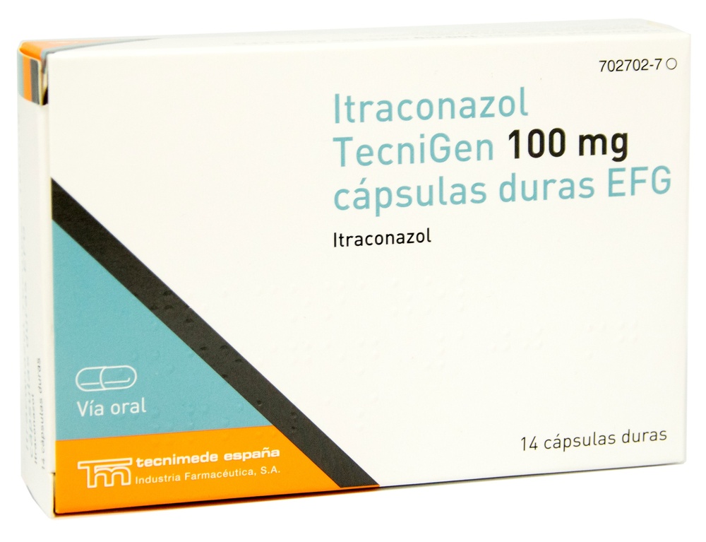 ITRACONAZOL TECNIGEN 100 mg CÁPSULAS DURAS