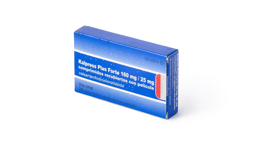 KALPRESS PLUS FORTE 160 mg / 25 mg COMPRIMIDOS REVESTIDOS POR PELÍCULA