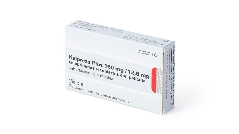 KALPRESS PLUS 160 mg / 12,5 mg COMPRIMIDOS REVESTIDOS POR PELÍCULA