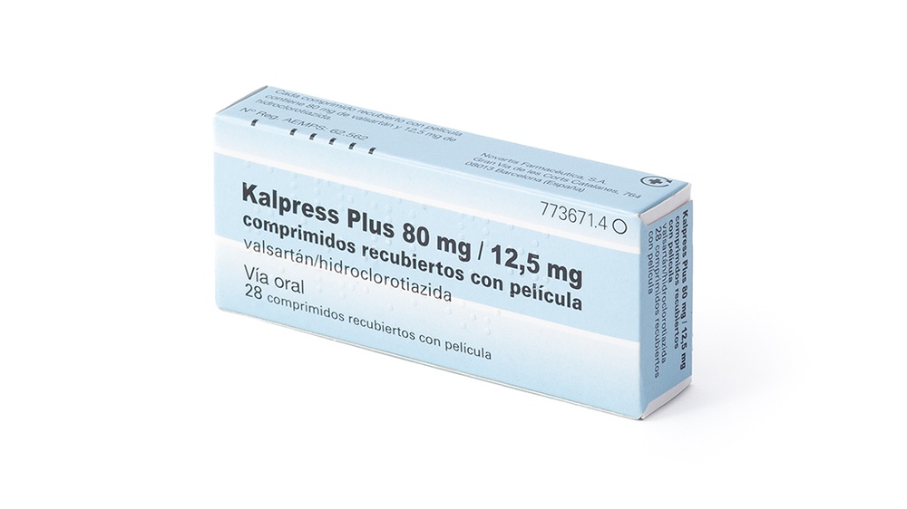 KALPRESS PLUS 80 mg / 12,5 mg COMPRIMIDOS REVESTIDOS POR PELÍCULA