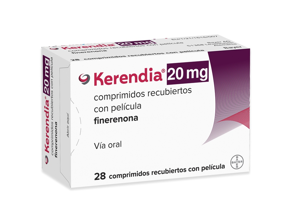 KERENDIA 20 mg COMPRIMIDOS REVESTIDOS POR PELÍCULA