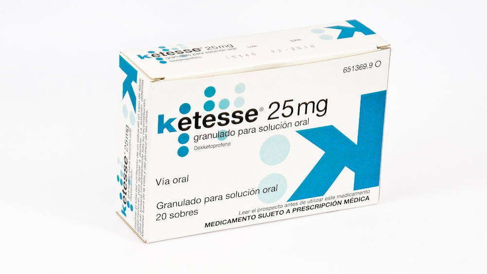 KETESSE 25 mg GRÂNULOS PARA SOLUÇÃO ORAL