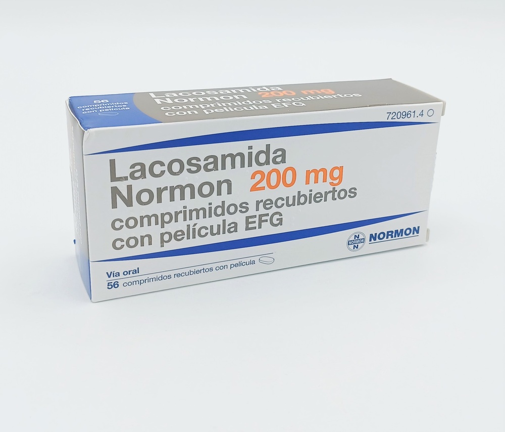 LACOSAMIDA NORMON 200 mg COMPRIMIDOS REVESTIDOS POR PELÍCULA