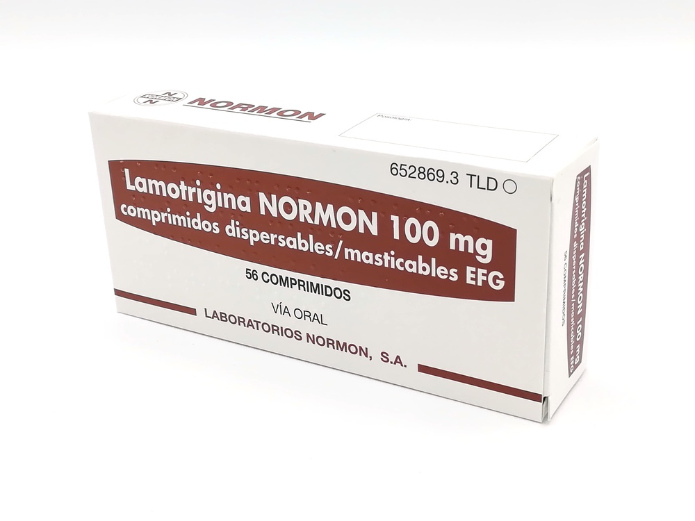 LAMOTRIGINA NORMON 100 mg COMPRIMIDOS DISPERSÍVEIS/MÁSTICAVEIS
