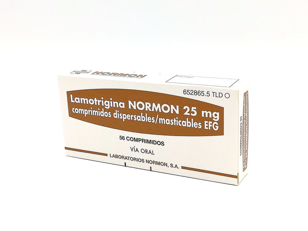 LAMOTRIGINA NORMON 25 mg COMPRIMIDOS DISPERSÍVEIS/MÁSTICAVEIS