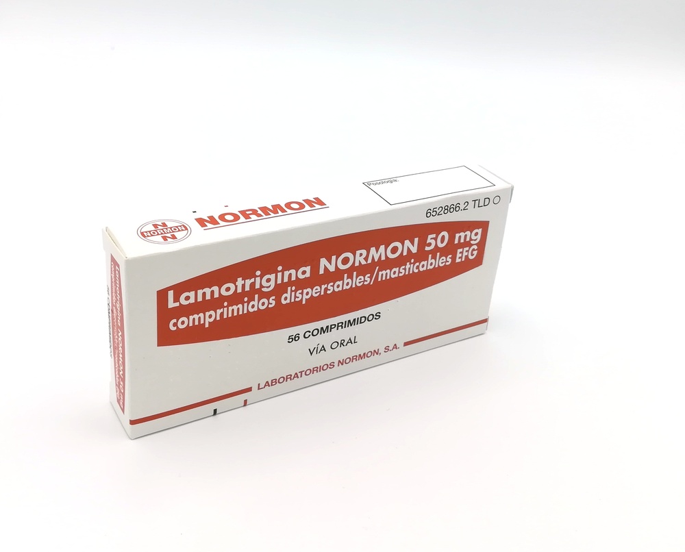 LAMOTRIGINA NORMON 50 mg COMPRIMIDOS DISPERSÍVEIS/MÁSTICAVEIS