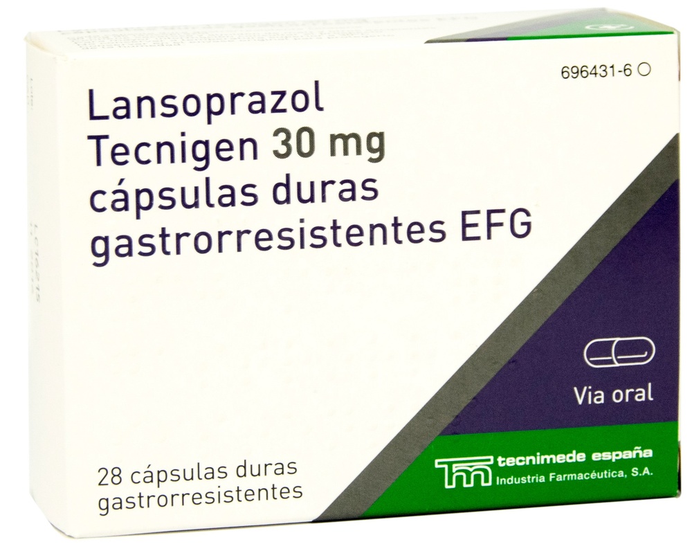 LANSOPRAZOL TECNIGEN 30 mg CÁPSULAS DURAS GASTRORRESISTENTES