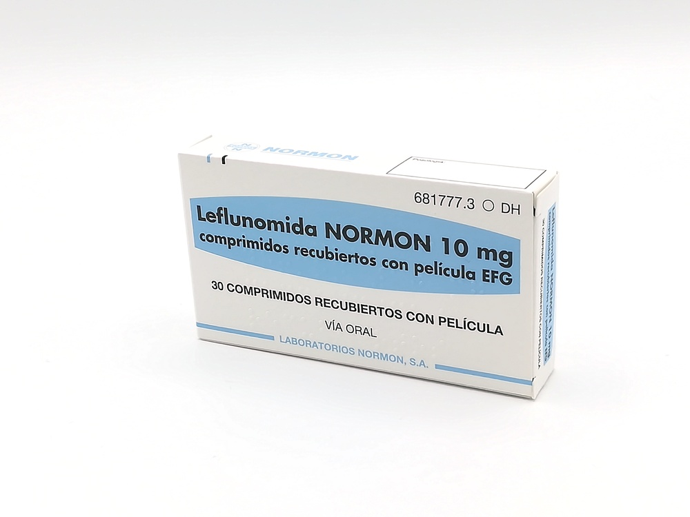 LEFLUNOMIDA NORMON 10 mg COMPRIMIDOS REVESTIDOS POR PELÍCULA