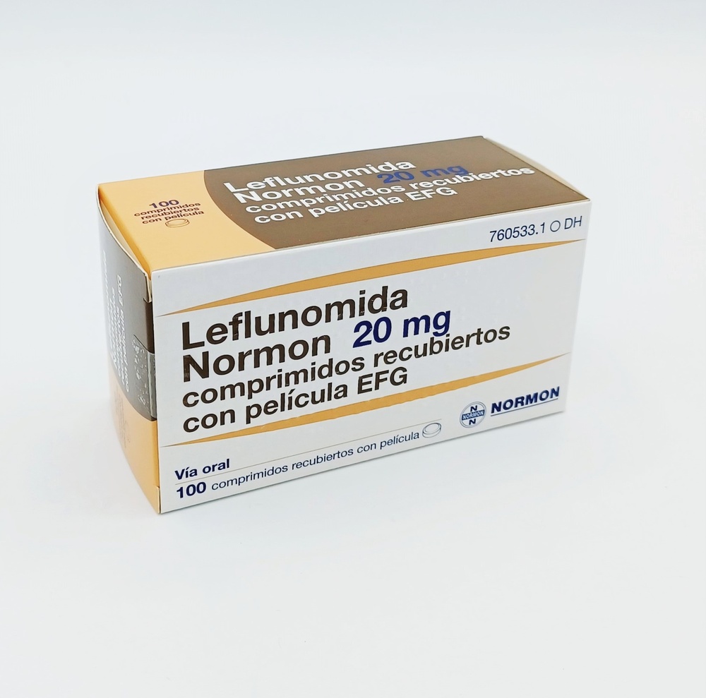 LEFLUNOMIDA NORMON 20 mg COMPRIMIDOS REVESTIDOS POR PELÍCULA