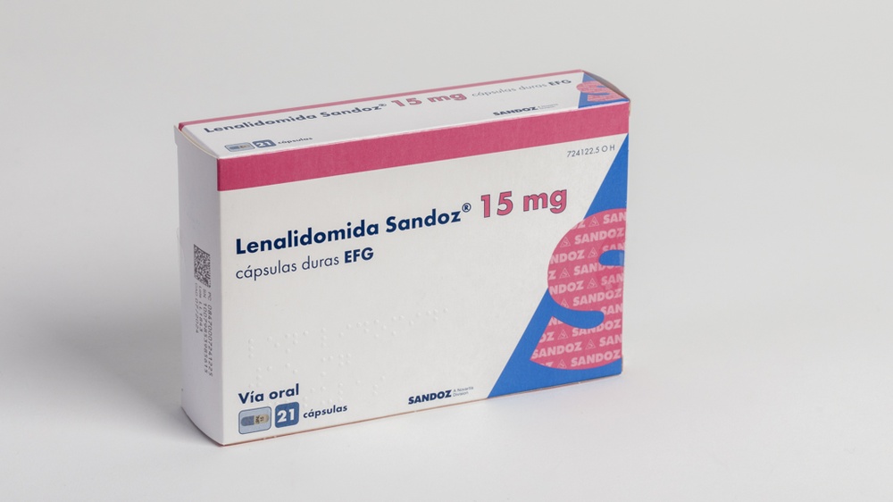 LENALIDOMIDA SANDOZ 15 mg CÁPSULAS DURAS