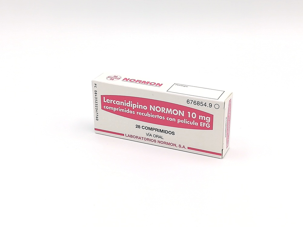LERCANIDIPINA NORMON 10 mg COMPRIMIDOS REVESTIDOS POR PELÍCULA