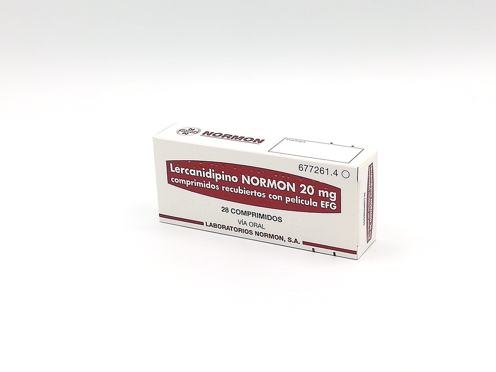 LERCANIDIPINA NORMON 20 mg COMPRIMIDOS REVESTIDOS POR PELÍCULA