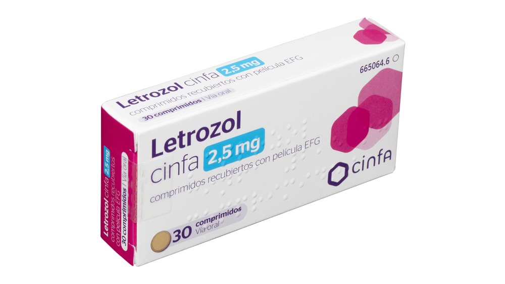 LETROZOL CINFA 2,5 mg COMPRIMIDOS REVESTIDOS POR PELÍCULA