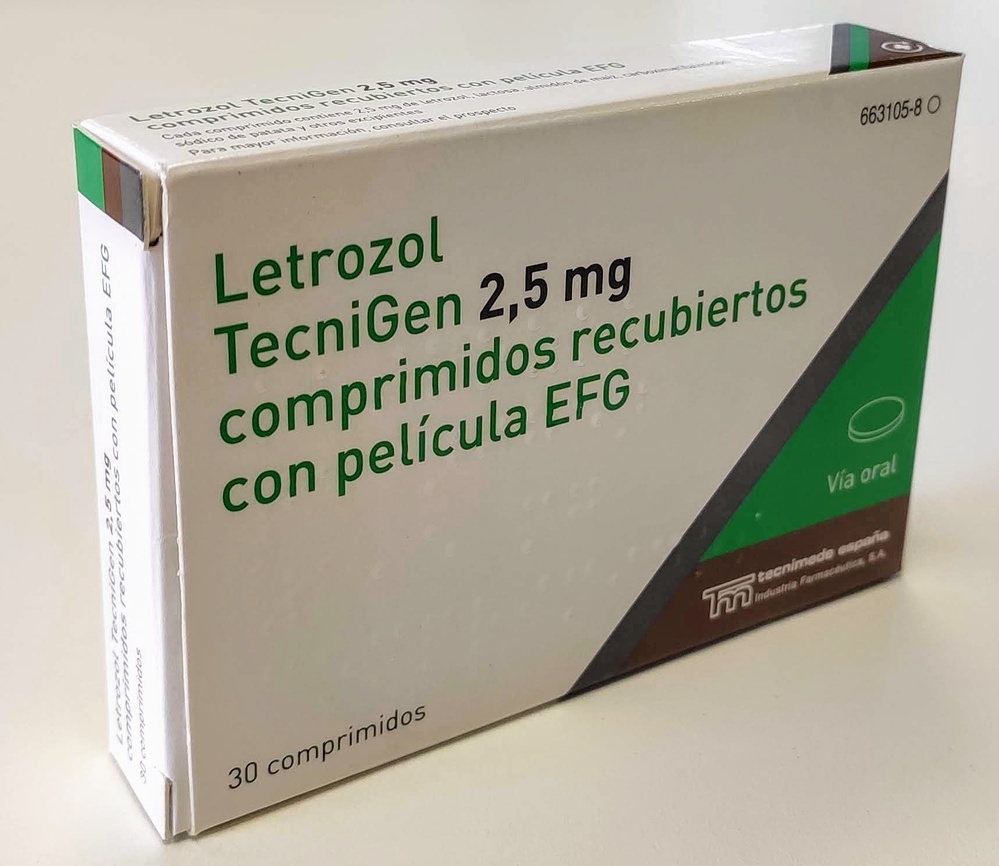 LETROZOL TECNIGEN 2,5 mg COMPRIMIDOS REVESTIDOS POR PELÍCULA