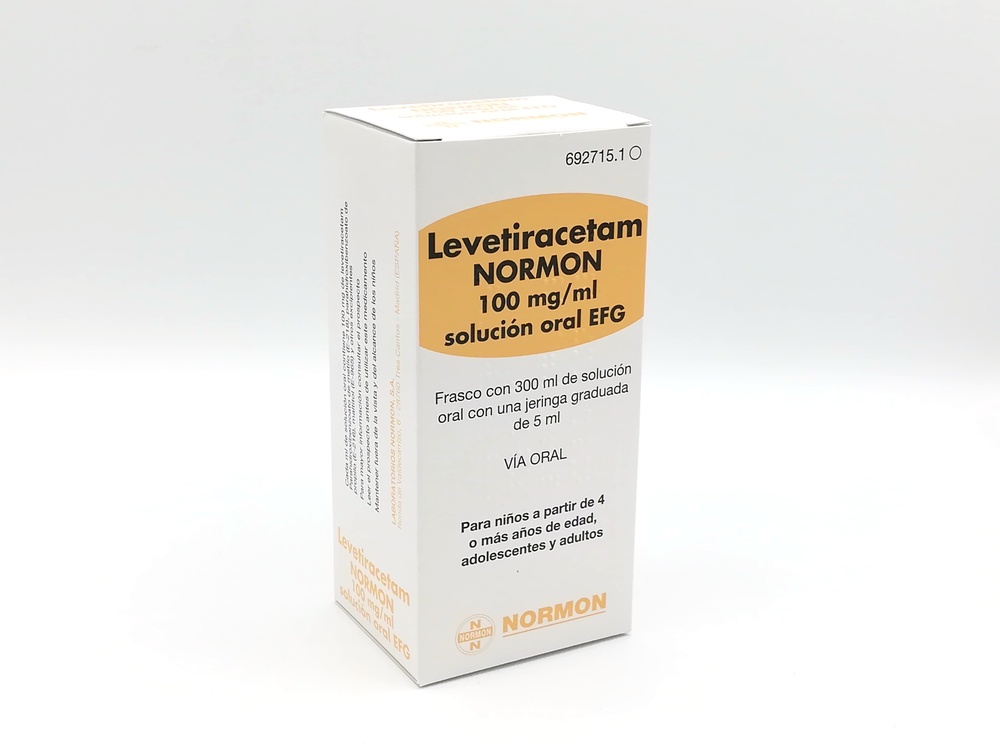 LEVETIRACETAM NORMON 100 MG/ML SOLUÇÃO ORAL