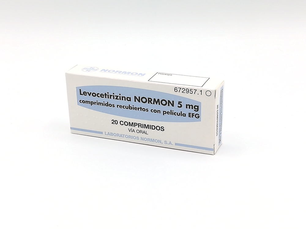 LEVOCETIRIZINA NORMON 5 mg COMPRIMIDOS REVESTIDOS POR PELÍCULA