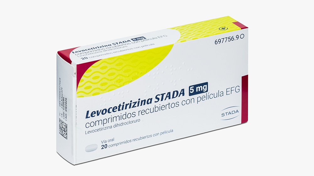 LEVOCETIRIZINA STADA 5 mg COMPRIMIDOS REVESTIDOS POR PELÍCULA