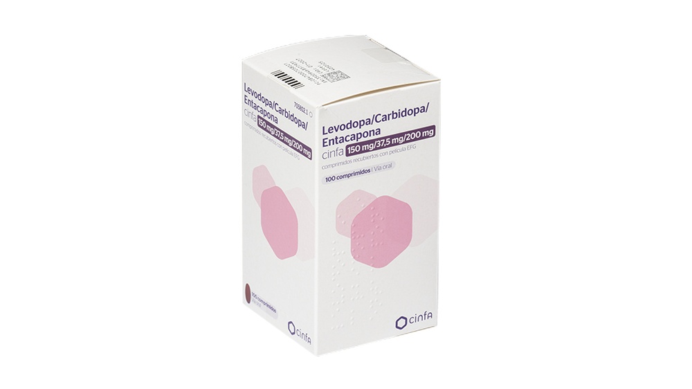 LEVODOPA/CARBIDOPA/ENTACAPONA CINFA 150 mg/37,5 mg/200 mg COMPRIMIDOS REVESTIDOS POR PELÍCULA