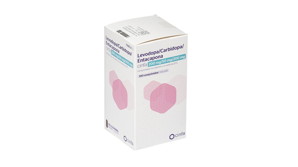 LEVODOPA/CARBIDOPA/ENTACAPONA CINFA 200 mg/50 mg/200 mg COMPRIMIDOS REVESTIDOS POR PELÍCULA