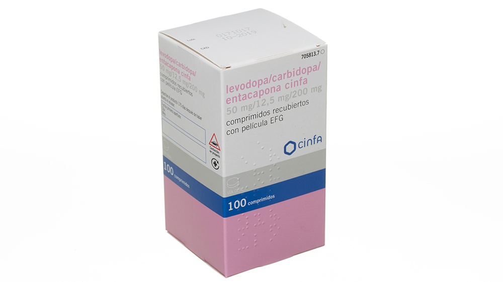 LEVODOPA/CARBIDOPA/ENTACAPONA CINFA 50 mg/12,5 mg/200 mg COMPRIMIDOS REVESTIDOS POR PELÍCULA