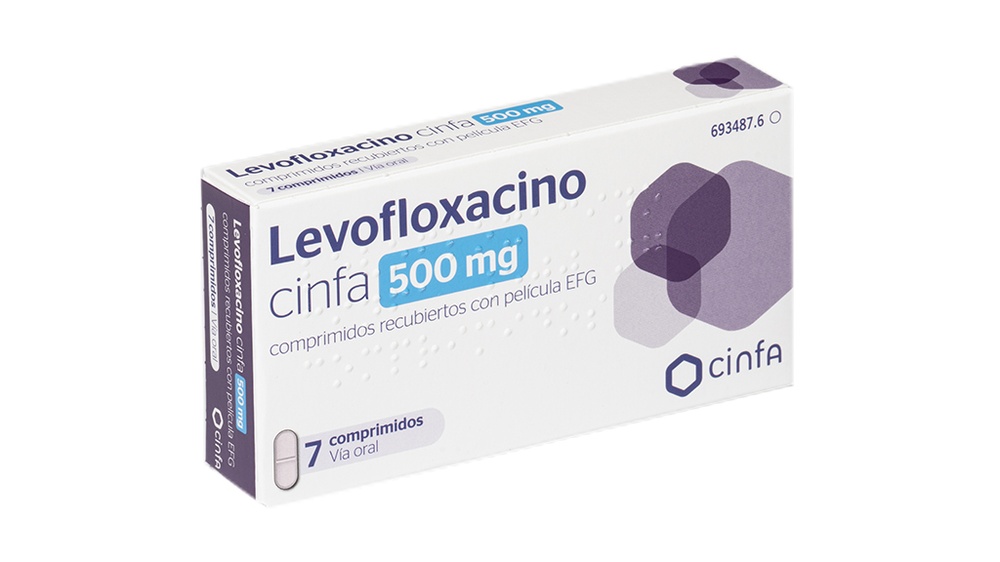 LEVOFLOXACINA CINFA 500 mg COMPRIMIDOS REVESTIDOS POR PELÍCULA