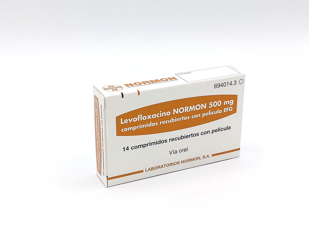 LEVOFLOXACINO NORMON 500 mg COMPRIMIDOS REVESTIDOS POR PELÍCULA