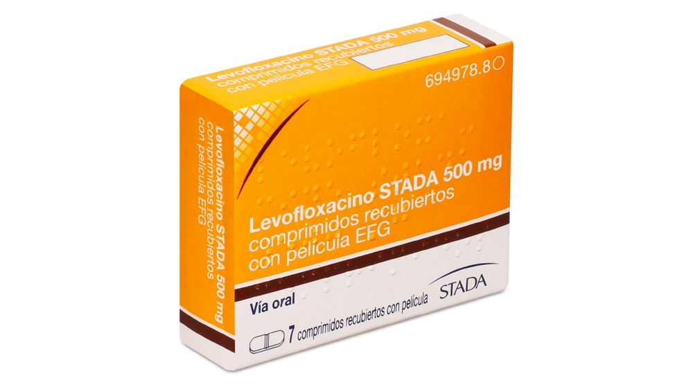 LEVOFLOXACINO STADA 500 mg COMPRIMIDOS REVESTIDOS POR PELÍCULA