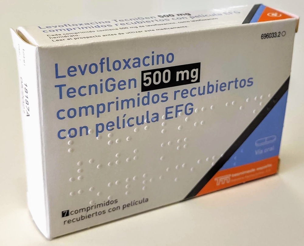LEVOFLOXACINA TECNIGEN 500 mg COMPRIMIDOS REVESTIDOS POR PELÍCULA