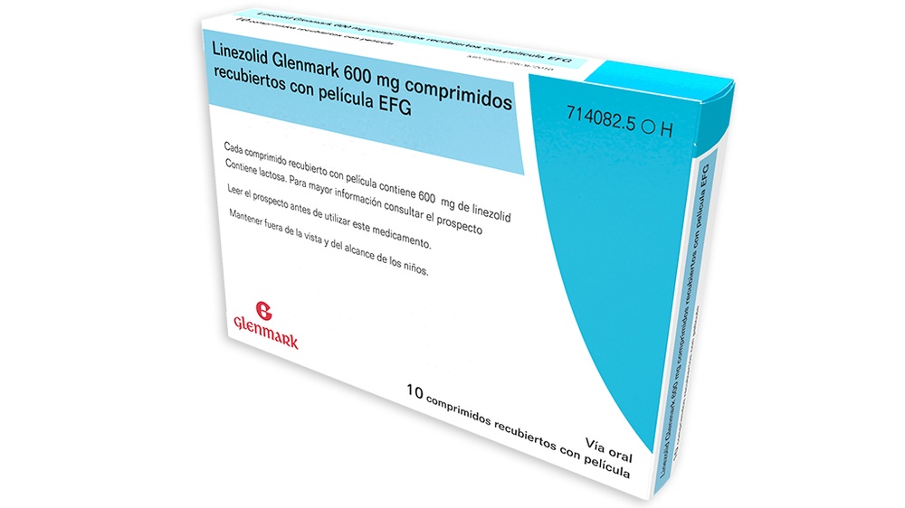 LINEZOLID GLENMARK 600 mg COMPRIMIDOS REVESTIDOS POR PELÍCULA