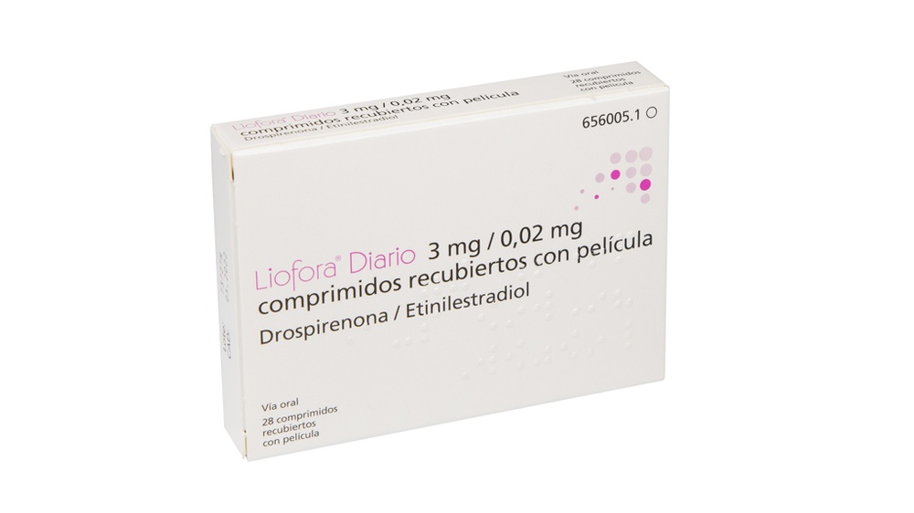 LIOFORA DIARIO 3 mg / 0,02 mg COMPRIMIDOS REVESTIDOS POR PELÍCULA