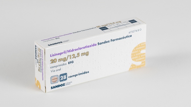 LISINOPRIL/HIDROCLOROTIAZIDA SANDOZ FARMACEUTICA 20/12,5 mg COMPRIMIDOS