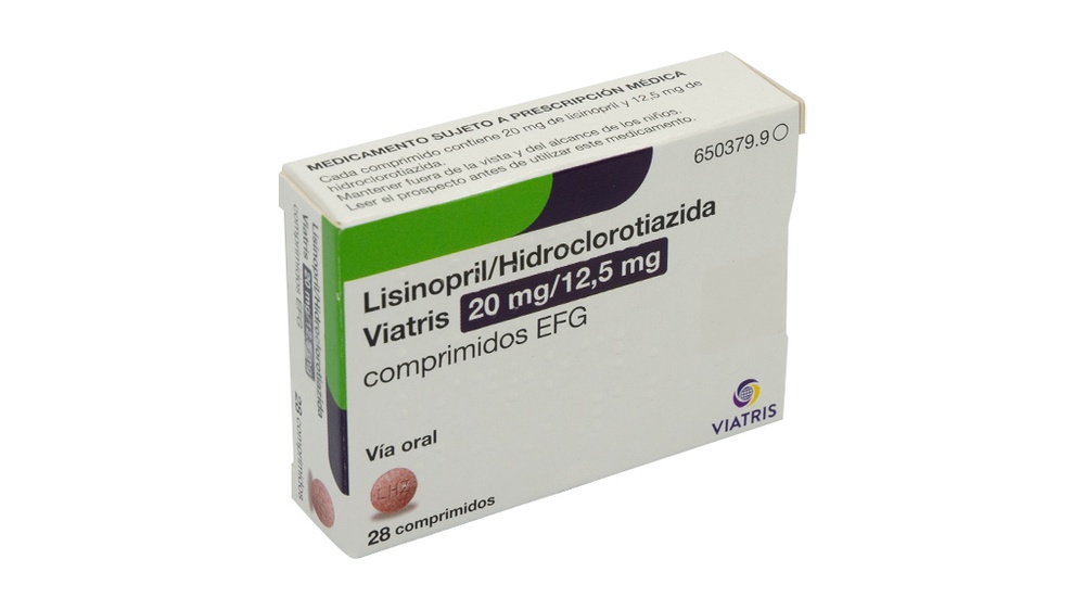 LISINOPRIL/HIDROCLOROTIAZIDA VIATRIS 20/12,5 mg COMPRIMIDOS