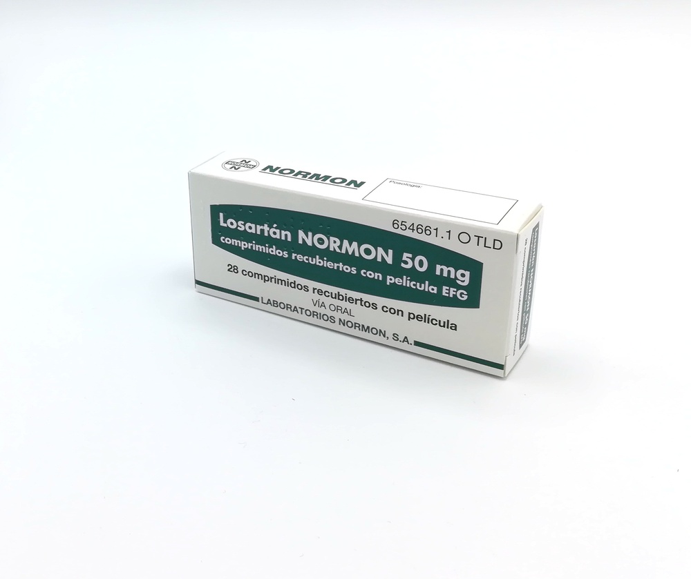 LOSARTAN NORMON 50 mg COMPRIMIDOS REVESTIDOS POR PELÍCULA