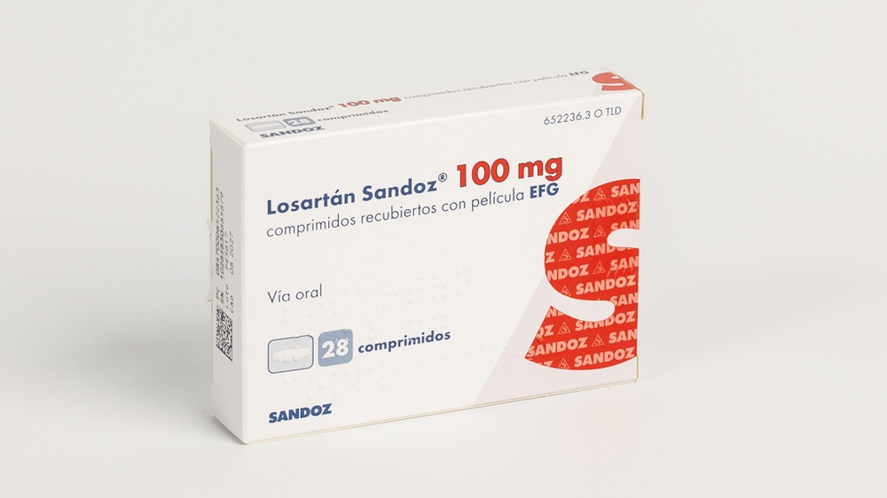 LOSARTAN SANDOZ 100 mg COMPRIMIDOS REVESTIDOS POR PELÍCULA